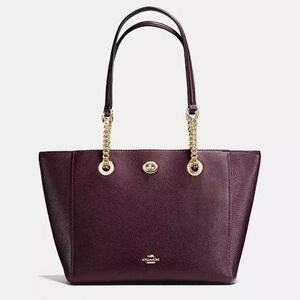 Coach Turnlock Chain Tote